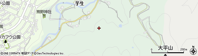 兵庫県川西市芋生上ノ尾周辺の地図