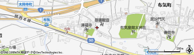 三重県亀山市布気町1470周辺の地図