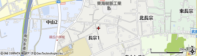 愛知県知多郡武豊町長宗周辺の地図