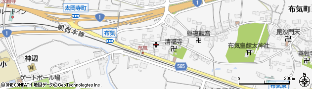 三重県亀山市布気町1457周辺の地図