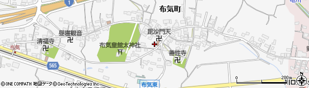 三重県亀山市布気町1672-1周辺の地図