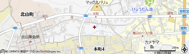 三重県亀山市北町周辺の地図