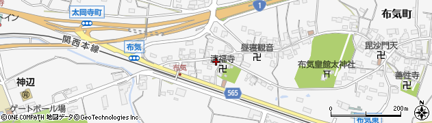 三重県亀山市布気町1460周辺の地図