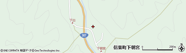 滋賀県甲賀市信楽町下朝宮516周辺の地図