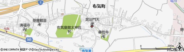 三重県亀山市布気町1684周辺の地図