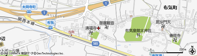 三重県亀山市布気町1469周辺の地図