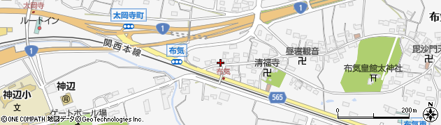 三重県亀山市布気町1415周辺の地図
