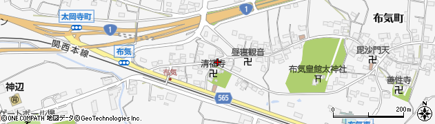三重県亀山市布気町1462周辺の地図