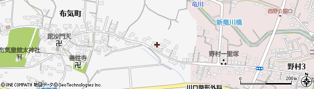 三重県亀山市布気町36周辺の地図