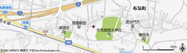 三重県亀山市布気町1657周辺の地図