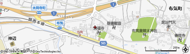 三重県亀山市布気町1395周辺の地図