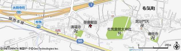 三重県亀山市布気町1477周辺の地図