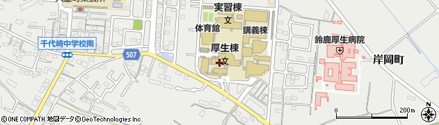 鈴鹿医療科学大学　入学課周辺の地図