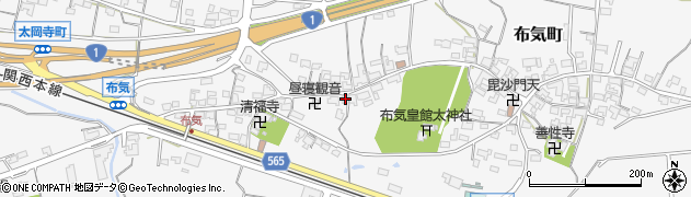 三重県亀山市布気町1479周辺の地図
