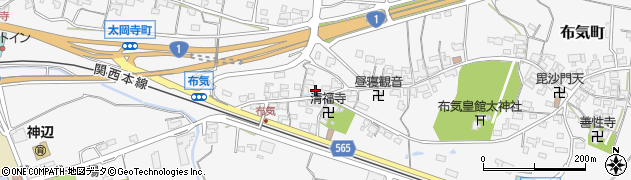 三重県亀山市布気町1394周辺の地図