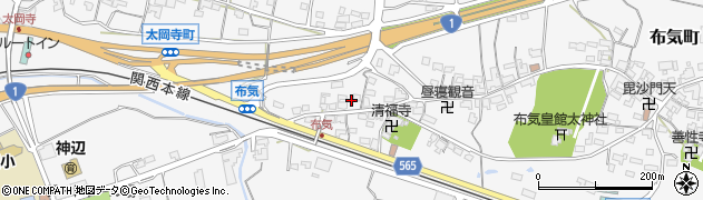 三重県亀山市布気町1401周辺の地図