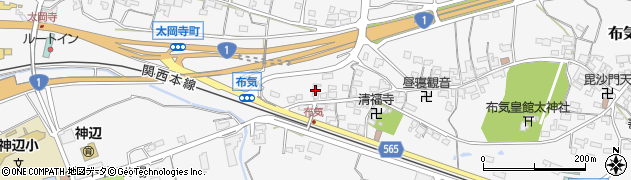 三重県亀山市布気町1412周辺の地図