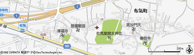 三重県亀山市布気町1658周辺の地図