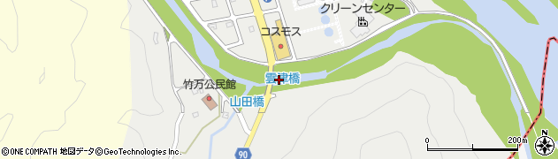 雲津橋周辺の地図