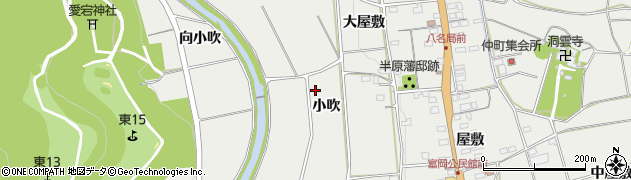 愛知県新城市富岡（小吹）周辺の地図