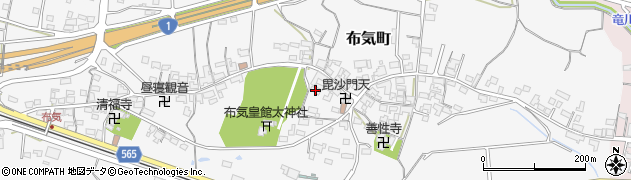 三重県亀山市布気町1669周辺の地図