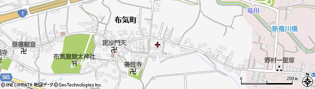 三重県亀山市布気町1740周辺の地図