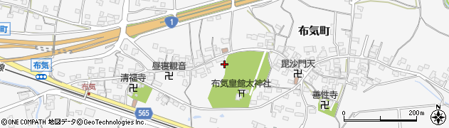 三重県亀山市布気町1661周辺の地図
