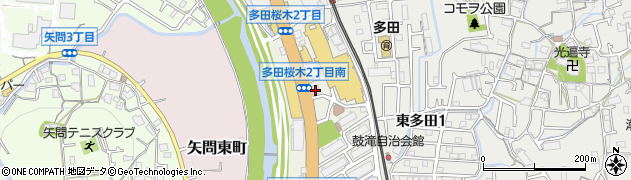 池田泉州銀行多田支店周辺の地図