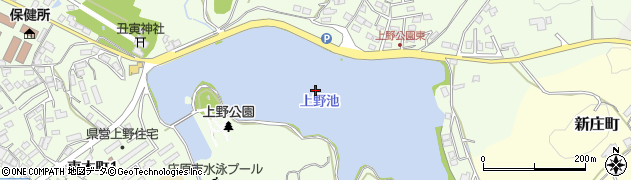 上野池周辺の地図