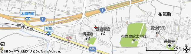 三重県亀山市布気町1381周辺の地図