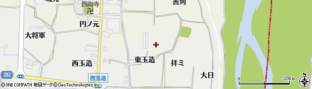 京都府八幡市岩田東玉造周辺の地図
