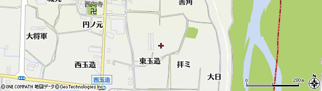 京都府八幡市岩田（東玉造）周辺の地図
