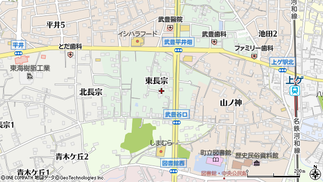 〒470-2382 愛知県知多郡武豊町東長宗の地図
