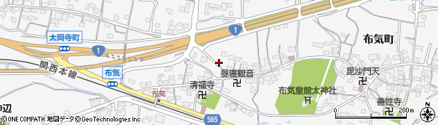 三重県亀山市布気町1380周辺の地図