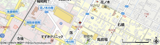 愛知県西尾市今川町（落）周辺の地図