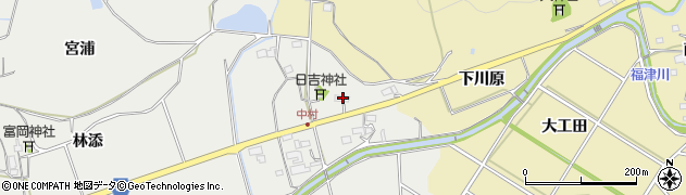 愛知県新城市富岡（凡）周辺の地図
