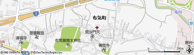 三重県亀山市布気町150周辺の地図