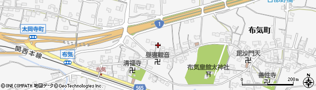 三重県亀山市布気町1361周辺の地図