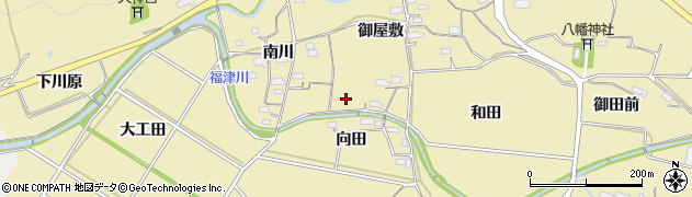 福津川周辺の地図