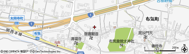 三重県亀山市布気町1317周辺の地図