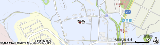 静岡県島田市落合周辺の地図