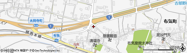 三重県亀山市布気町1370周辺の地図