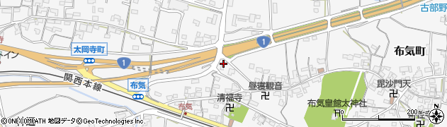 三重県亀山市布気町1372周辺の地図