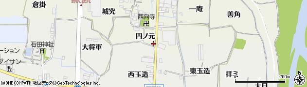 京都府八幡市野尻円ノ元8周辺の地図