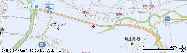 滋賀県甲賀市信楽町神山640周辺の地図