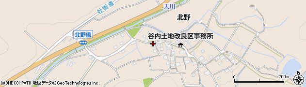 兵庫県姫路市飾東町北野282周辺の地図