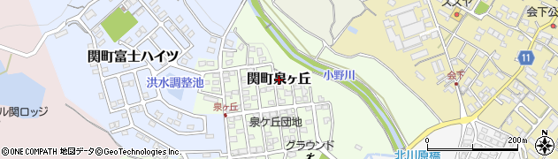 三重県亀山市関町泉ヶ丘周辺の地図