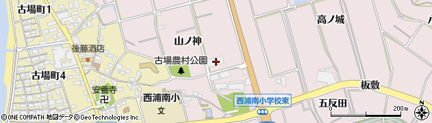 愛知県常滑市古場山ノ神134周辺の地図