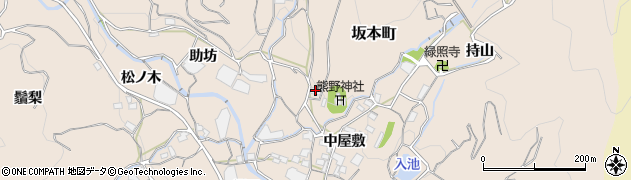 愛知県蒲郡市坂本町（坂口）周辺の地図