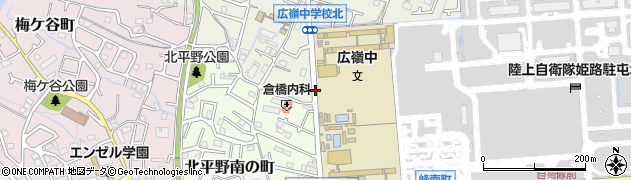 広嶺中学校前周辺の地図